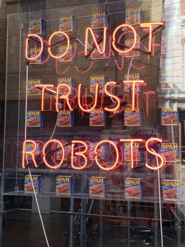 DO NOT TRUST ROBOTS